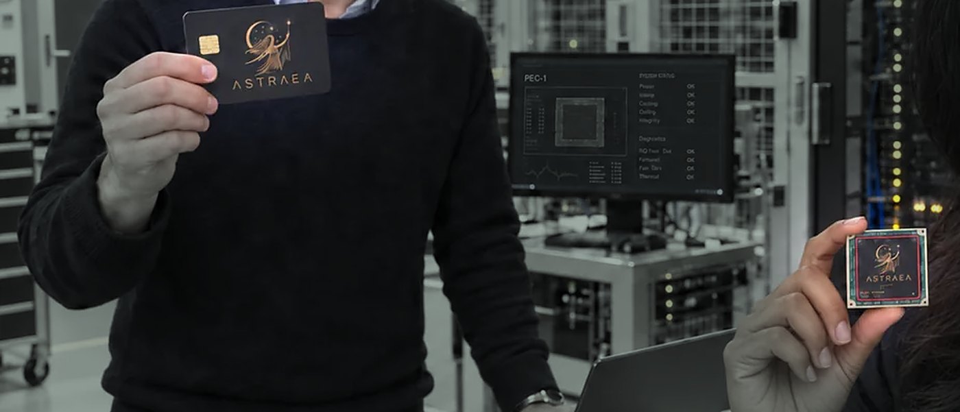 A crypto-officer smart card and a PEC-1 package held up in a secure data hall