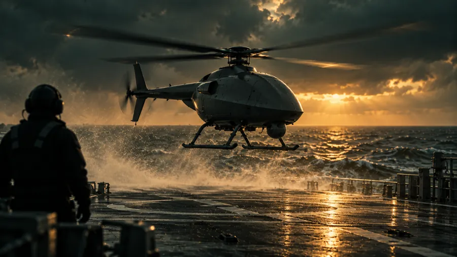 Shipborne VTOL drone